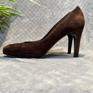St. John Brown Suede Heels